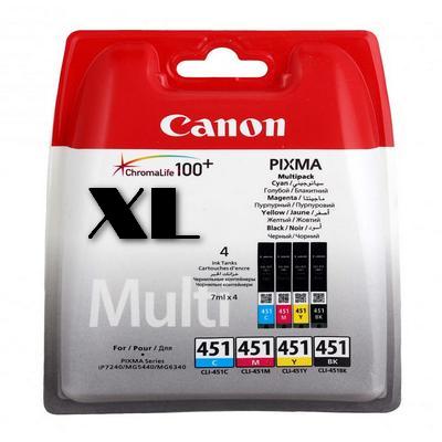 Заправка струйных цветных картриджей 'Canon' CLI-451CXL / CLI-451MXL / CLI-451YXL